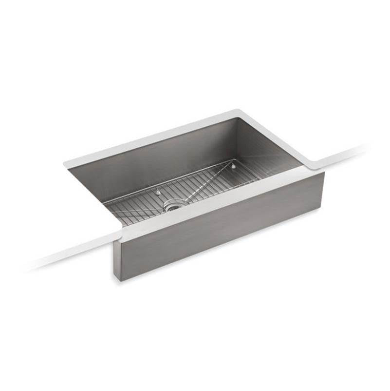 Kohler - VaultE 35-1/2'' undermount single-bowl farmhouse kitchen sink - Stainless Steel