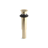 Kohler - Decorative grid drain without overflow - Vibrant French Gold