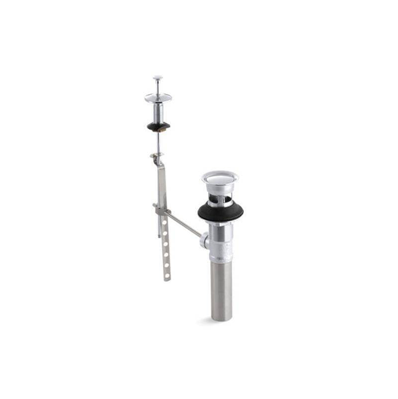 Kohler - Standard pop-up drain, non-exposed, with lift rod - Polished Chrome
