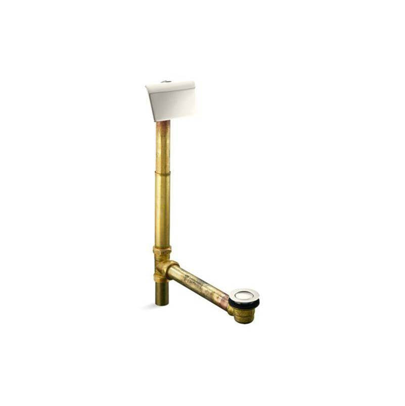 Kohler - Tea-for-Two 1-1/2'' contoured pop-up drain and overflow for above- or through-the-floor installation - Vibrant Polished Nickel
