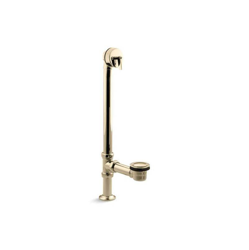 Kohler - Artifacts 1-1/2'' pop-up bath drain for above- and through-the-floor freestanding bath installations - Vibrant French Gold