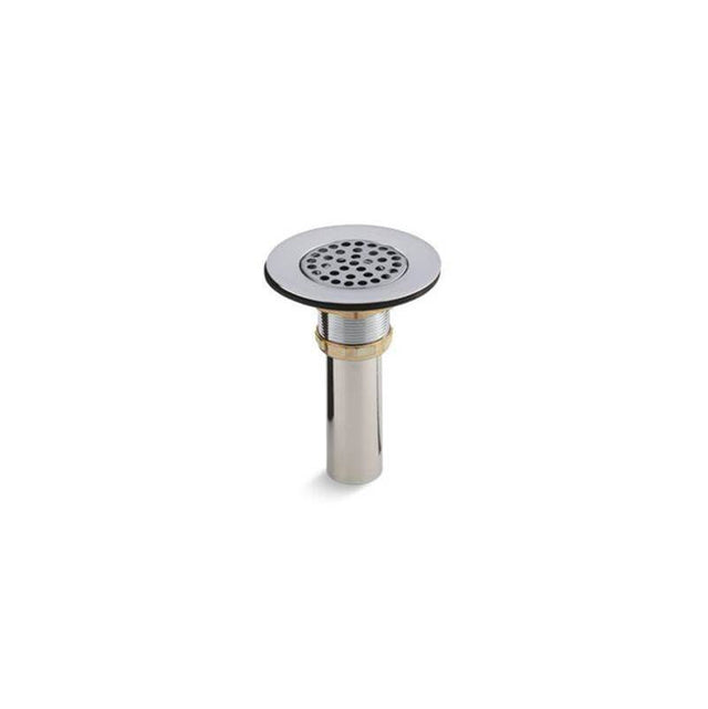 Kohler - Brass sink drain and strainer with tailpiece for 3-1/2'' to 4'' outlet - Polished Chrome