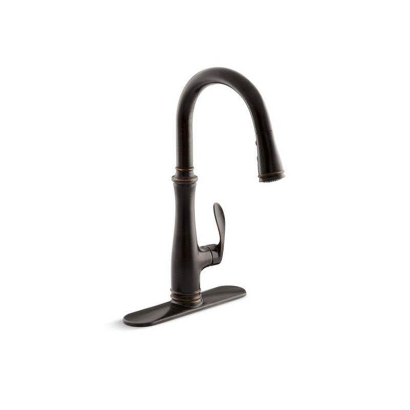 Kohler - Bellera Pull-down kitchen sink faucet with three-function sprayhead - Oil Rubbed Bronze