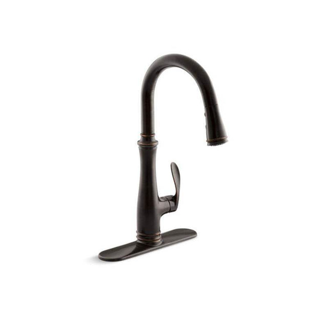 Kohler - Bellera Pull-down kitchen sink faucet with three-function sprayhead - Oil Rubbed Bronze