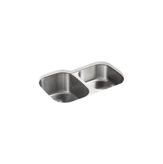 Kohler - Undertone 31'' undermount double-bowl kitchen sink - Stainless Steel