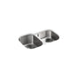 Kohler - Undertone 31'' undermount double-bowl kitchen sink - Stainless Steel