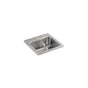 Kohler - StaccatoE 20'' top-mount single-bowl bar sink - Stainless Steel