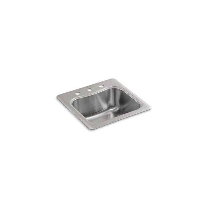 Kohler - StaccatoE 20'' top-mount single-bowl bar sink - Stainless Steel