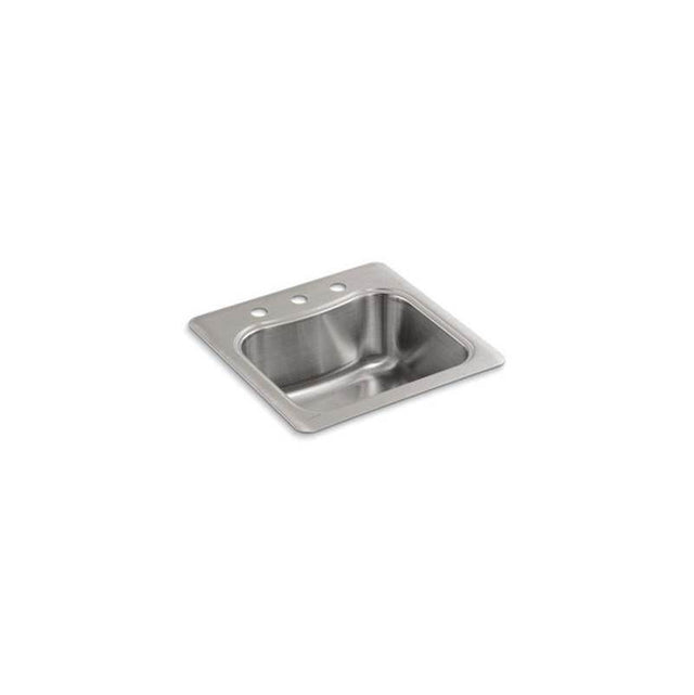 Kohler - StaccatoE 20'' top-mount single-bowl bar sink - Stainless Steel