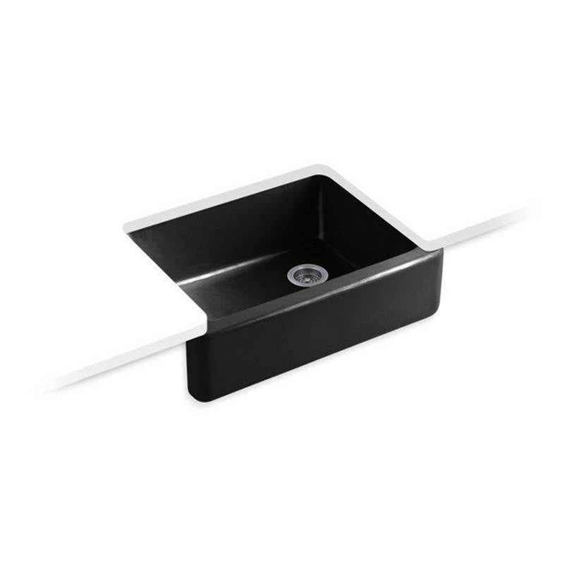 Kohler - Whitehaven 29-3/4'' undermount single-bowl farmhouse kitchen sink - Black