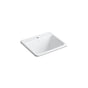 Kohler - Glen FallsE 25'' top-/undermount single-bowl utility sink - White