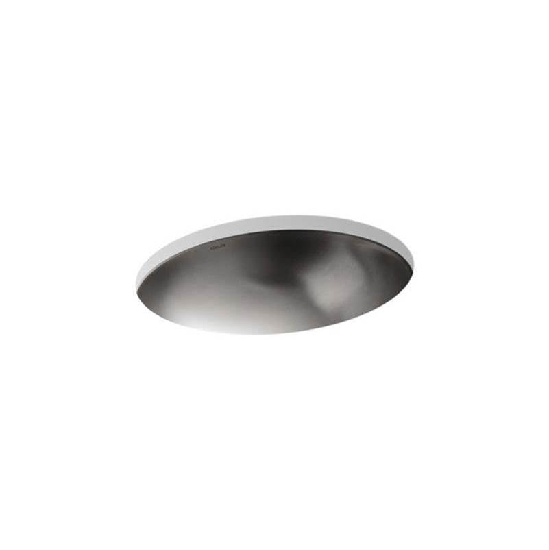 Kohler - Bachata 20'' oval drop-in/undermount bathroom sink, no overflow