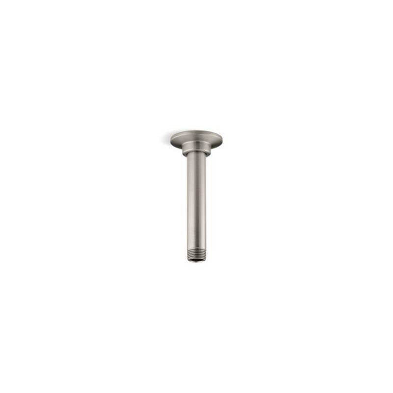 Kohler - 6'' ceiling-mount single-function rainhead arm and flange - Vibrant Brushed Nickel