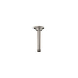 Kohler - 6'' ceiling-mount single-function rainhead arm and flange - Vibrant Brushed Nickel