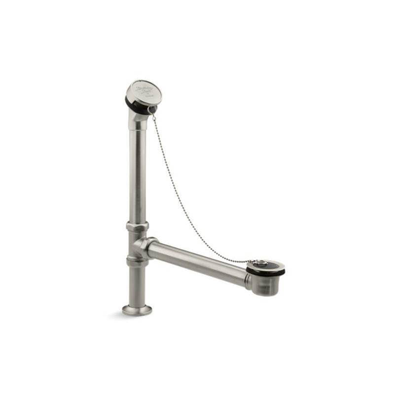 Kohler - AntiqueE Bath drain, chain and rubber stopper - Vibrant Brushed Nickel