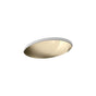Kohler - Rhythm 23-1/4'' oval undermount bathroom sink, no overflow - Mirror French Gold