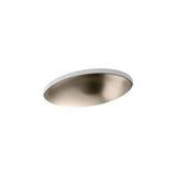 Kohler - Rhythm 23-1/4'' oval undermount bathroom sink, no overflow - Satin Bronze