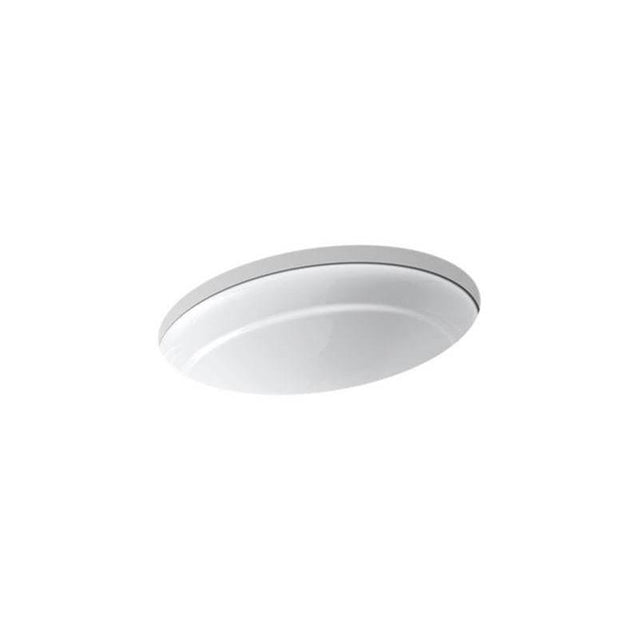 Kohler - Serif 20-3/4'' oval undermount bathroom sink, no overflow - White