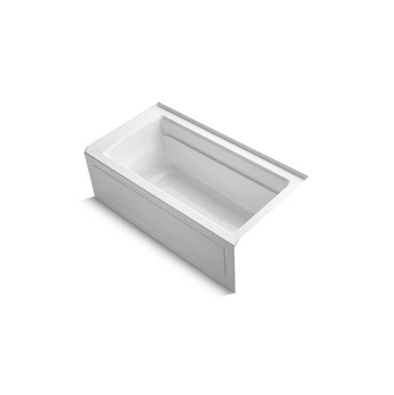 Kohler - Archer 60'' x 32'' alcove bath with Bask heated surface, right drain - White