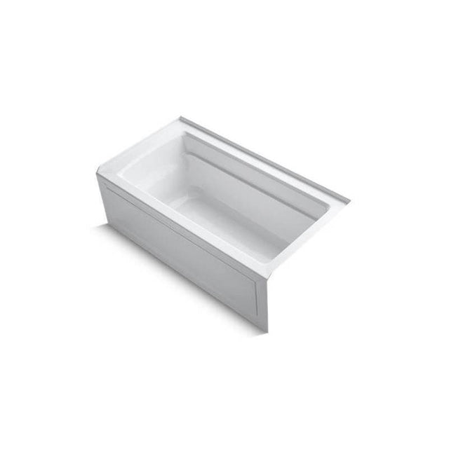 Kohler - Archer 60'' x 32'' alcove bath, right drain - White