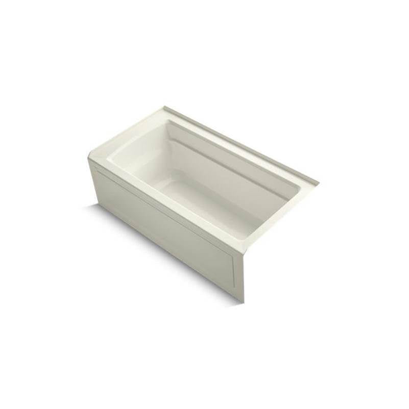 Kohler - Archer 60'' x 32'' alcove bath, right drain - Biscuit