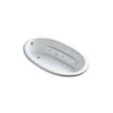 Kohler - Sunward 72'' x 42'' drop-in whirlpool bath with Bask heated surface - White