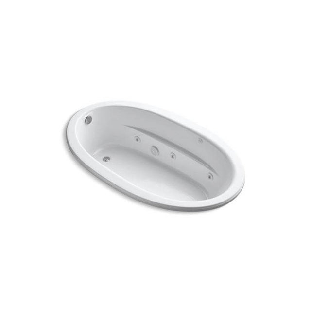 Kohler - Sunward 72'' x 42'' drop-in heated whirlpool bath - White