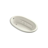 Kohler - Sunward 72'' x 42'' drop-in heated whirlpool bath - Biscuit