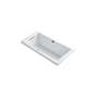 Kohler - Underscore 60'' x 30'' drop-in Heated BubbleMassageE air bath - White