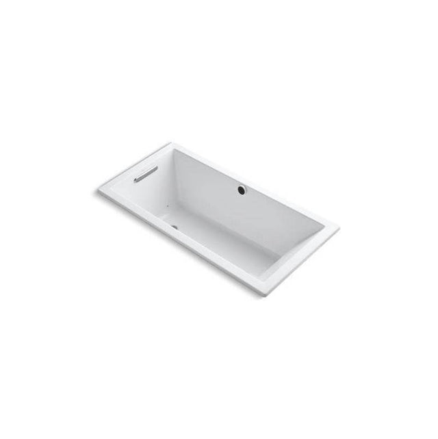 Kohler - Underscore 60'' x 30'' drop-in Heated BubbleMassageE air bath - White