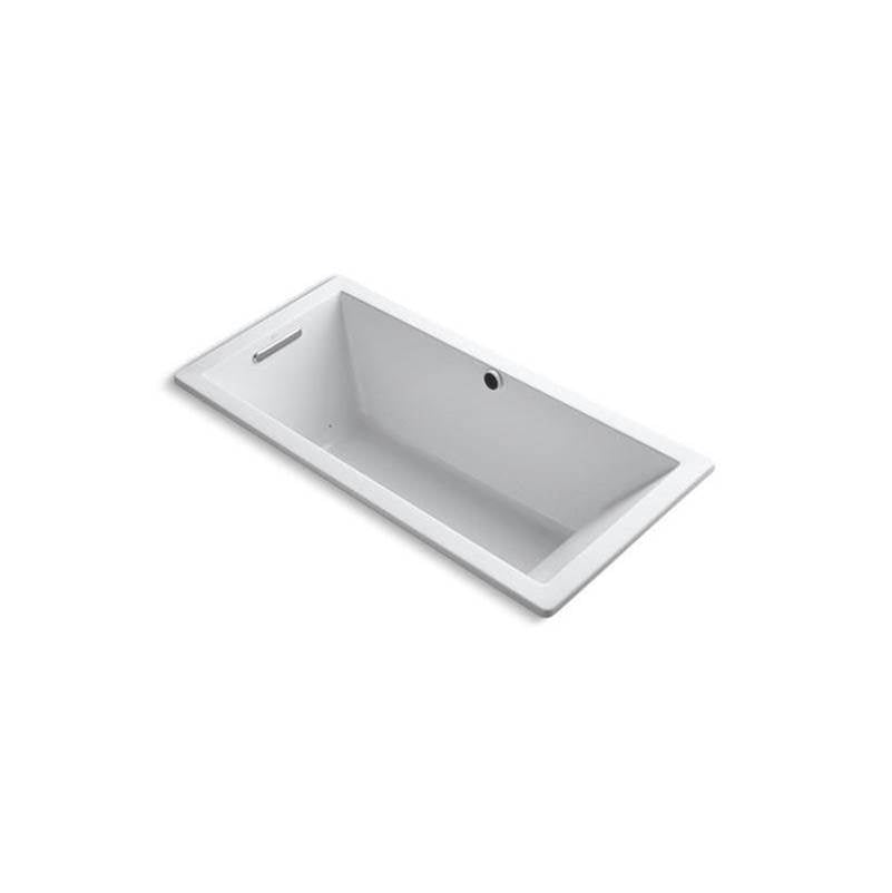 Kohler - Underscore 66'' x 32'' drop-in Heated BubbleMassageE air bath with Bask heated surface - White