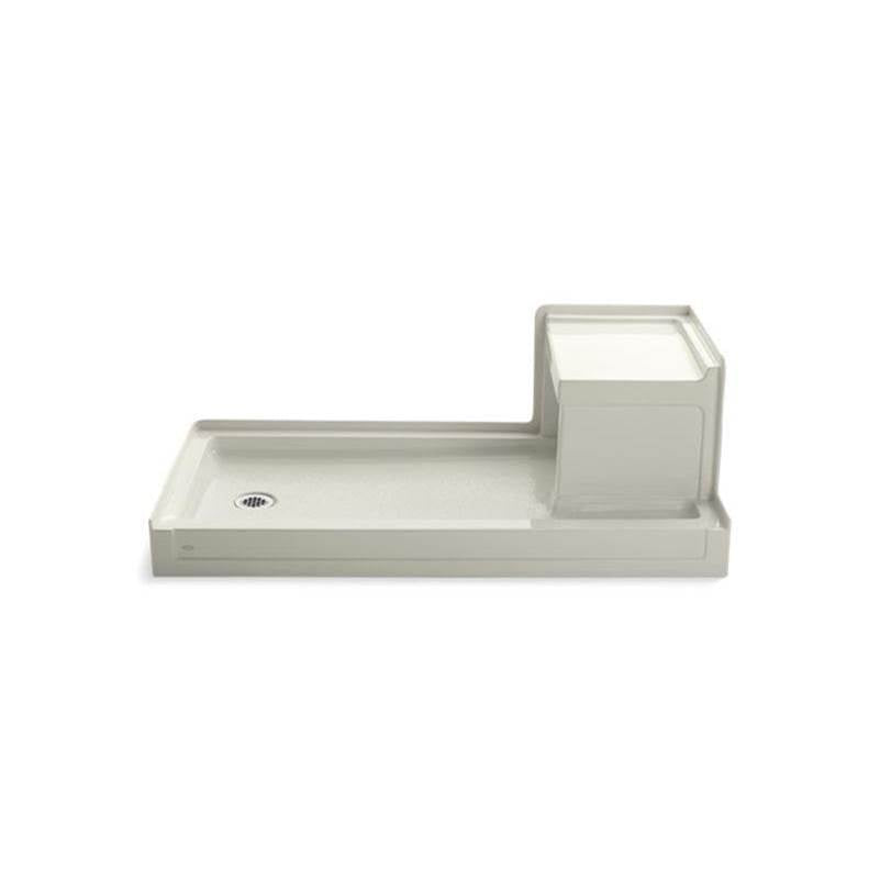 Kohler - Tresham 60'' x 32'' alcove shower base, left drain - Biscuit