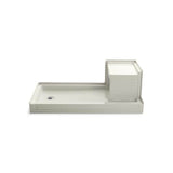 Kohler - Tresham 60'' x 32'' alcove shower base, left drain - Biscuit