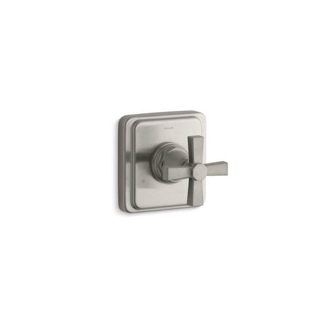 Kohler - Pinstripe Pure MasterShower transfer valve trim cross handle - Vibrant Brushed Nickel