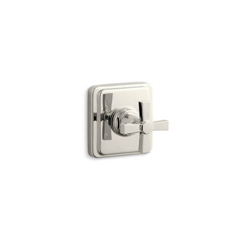 Kohler - Pinstripe Pure MasterShower transfer valve trim cross handle - Vibrant Polished Nickel