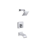 Kohler - Loure Rite-Temp bath and shower trim kit with push-button diverter, 2.5 gpm - Polished Chrome