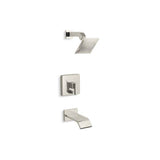 Kohler - Loure Rite-Temp bath and shower trim kit with push-button diverter, 2.5 gpm - Vibrant Polished Nickel