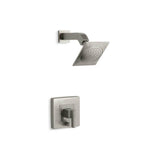 Kohler - Loure Rite-Temp shower trim kit with push-button diverter, 2.5 gpm - Vibrant Brushed Nickel
