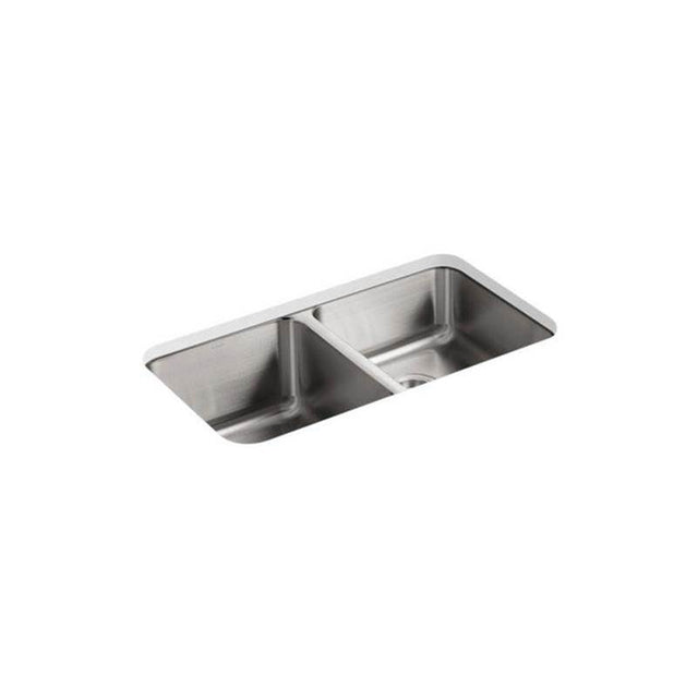 Kohler - Undertone 31-1/2'' undermount double-bowl kitchen sink - Stainless Steel