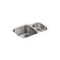 Kohler - Undertone 30-3/4'' undermount double-bowl kitchen sink - Stainless Steel