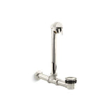 Kohler - Iron Works Exposed bath drain for above-the-floor installation - Vibrant Polished Nickel
