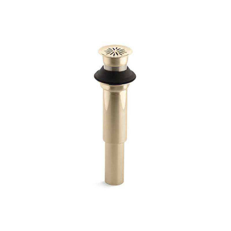 Kohler - Decorative grid drain without overflow - Vibrant French Gold