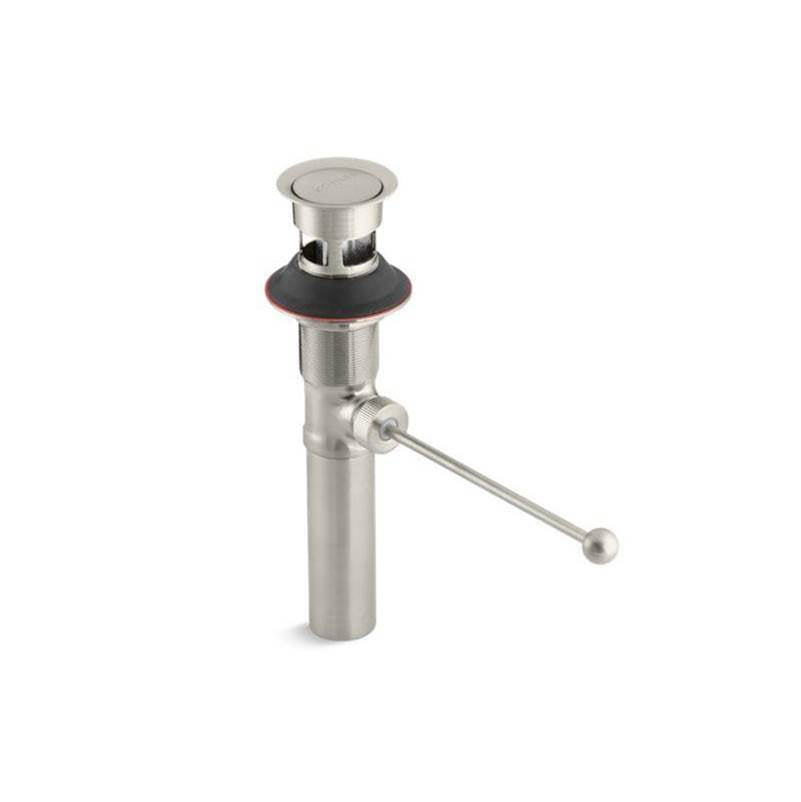 Kohler - Premier pop-up drain, exposed, with overflow - Vibrant Brushed Nickel
