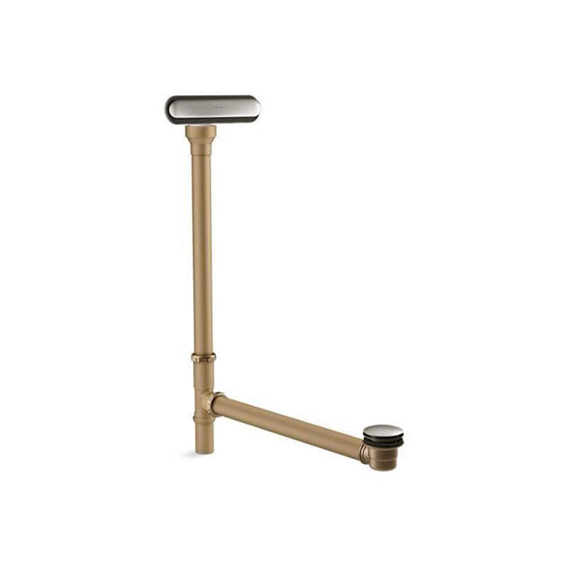 Kohler - Clearflo Slotted overflow brass bath drain - Vibrant Polished Nickel