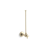 Kohler - 3/8'' NPT angle supply with stop and annealed vertical tube - Vibrant French Gold