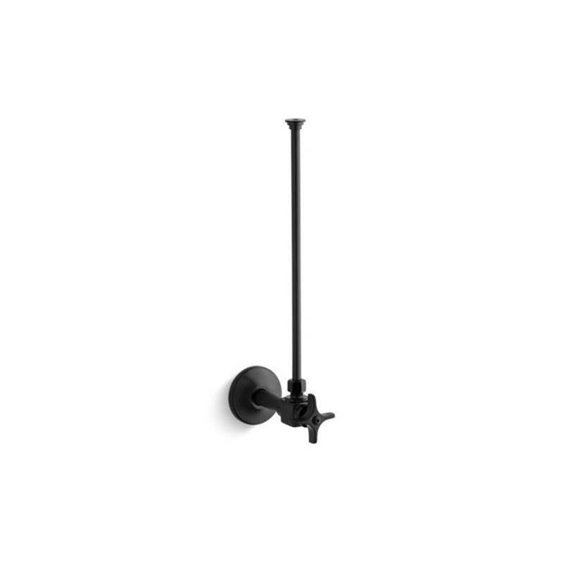 Kohler - 3/8'' NPT angle supply with stop and annealed vertical tube - Brushed Black