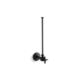 Kohler - 3/8'' NPT angle supply with stop and annealed vertical tube - Brushed Black