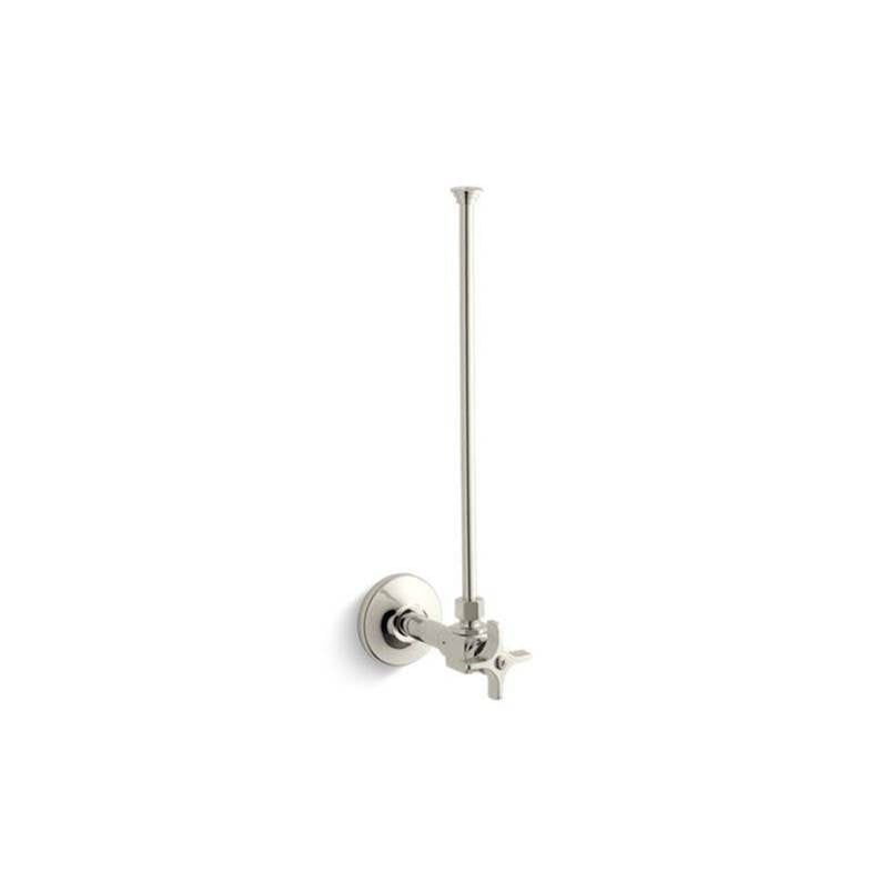 Kohler - 3/8'' NPT angle supply with stop and annealed vertical tube - Vibrant Polished Nickel