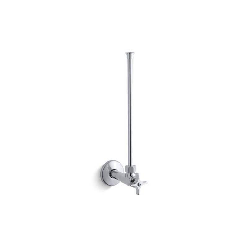 Kohler - 1/2'' NPT angle supply with stop with cross handle and annealed vertical tube - Polished Chrome