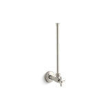 Kohler - 1/2'' NPT angle supply with stop with cross handle and annealed vertical tube - Vibrant Polished Nickel